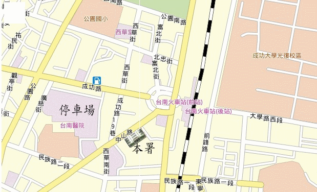 本署位置示意圖